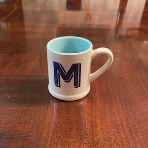 MINI Monogram M Intial Mini Mug Cup 4oz. Chapters Indigo